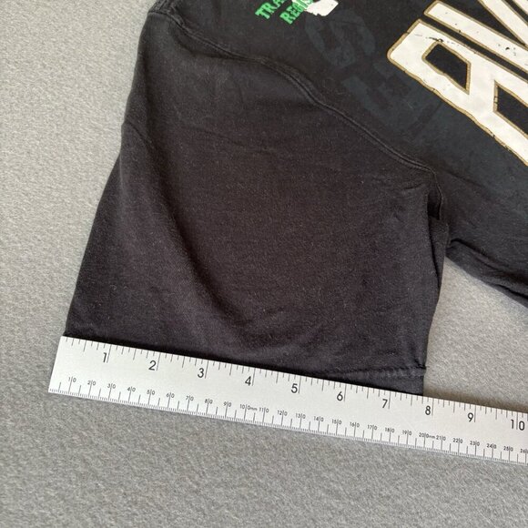 Vintage Avirex Y2K T-Shirt Mens Black Spellout Streetwear Graphic Logo Grunge M - Picture 8 of 13